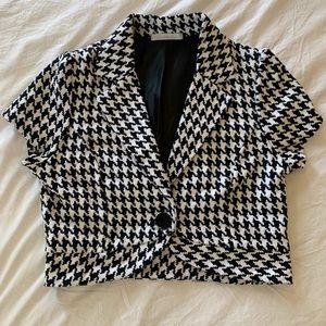 HOUNDSOOTH CROPPED BLAZER